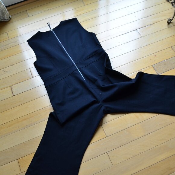 SPANX The Perfect Sleeveless Ponte Flare Stretch Jumpsuit Womens Size XL - Picture 11 of 11